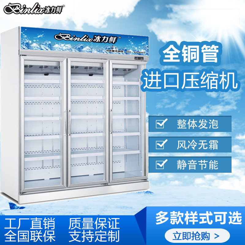 冰力鲜三门低温展示柜榴莲牛肉月饼包子饺子立式冷冻柜,厨房电器,其他商用厨电,淘宝优惠券,粉丝福利购,淘宝优惠卷