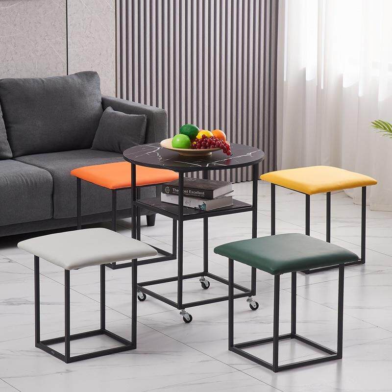 魔方组合凳子家用餐桌阳台茶桌创意客厅茶几多功能板凳椅子小桌J&