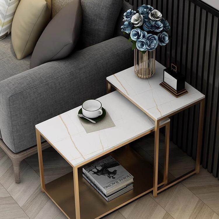 客厅沙发边柜边几轻奢创意小茶几简约现代侧边桌北欧客厅铁艺边桌