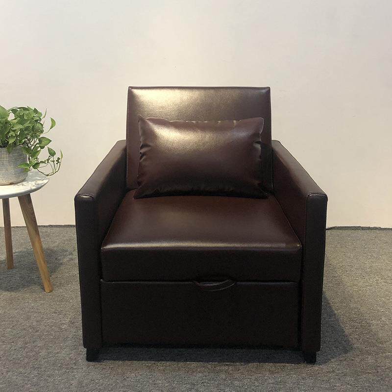 沙发床单人位两用可折叠多功能皮艺书房办公室午休沙发椅厂家
