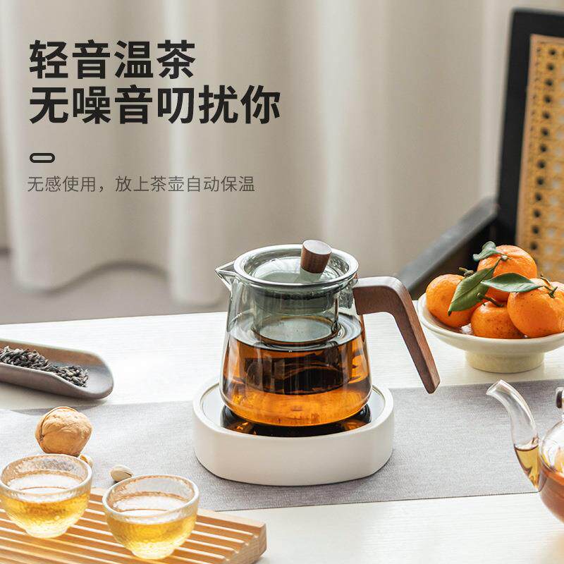 智能恒温炉家用加热杯垫办公室茶水分离玻璃泡茶壶宿舍电陶炉热奶