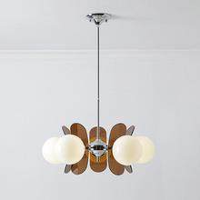 现代中古彩色亚克力复古餐厅吊灯设计师中古魔豆餐桌客厅吊灯灯具
