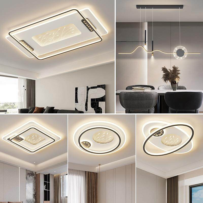 客厅灯2024年新款全光谱护眼麦穗吸顶灯现代网红智能调光组合灯具