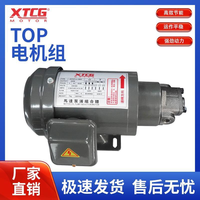 三角油泵摆线泵打头机油泵冷墩机油泵电机组0.19KW/190W TOP-12A