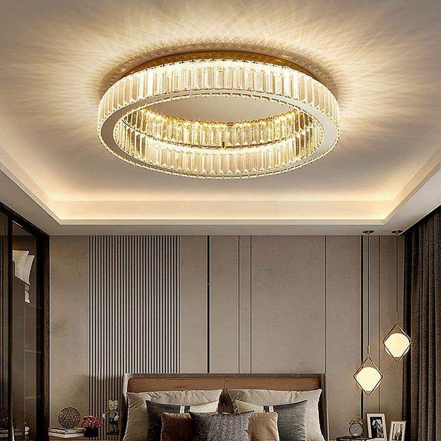 热销轻奢客厅吸顶灯2023年新款卧室餐厅轻奢大气水晶灯led灯具