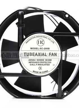 IIC TUBEAXIAL FAN MODEL:6C-200B 6C-230B 200V 39/38W风扇