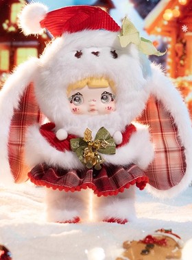 正版Nommi糯米儿奇妙圣诞夜盲盒毛绒玩偶包包挂件圣诞节生日礼物