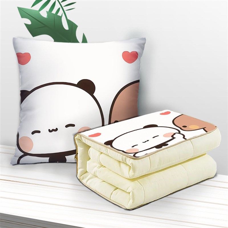 一二布布抱枕被两用多功能汽y车空调被办公室午睡枕头被宿舍被子