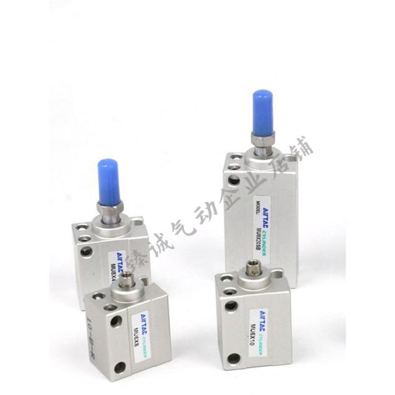 亚德客气动小型微型外牙气缸MU4/6/8/10/12/16/K20X5/15/25/30/35