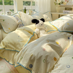 新疆纯棉贝壳边被套单件全棉单人150x200x230被罩学生宿舍被芯套