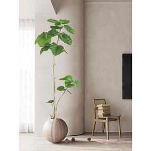 易接近 Wabi Sabi风格 模拟绿色植物经典 饰盆栽心 豪华室内落地装