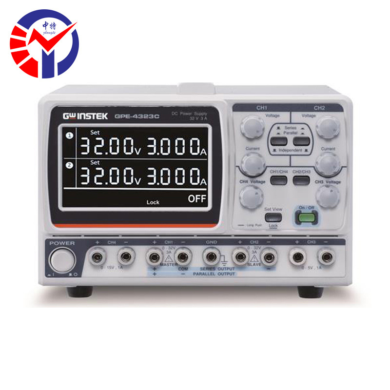 中特GPE-x323C系列线性直流电源串并联操作模式面板锁功能噪音小