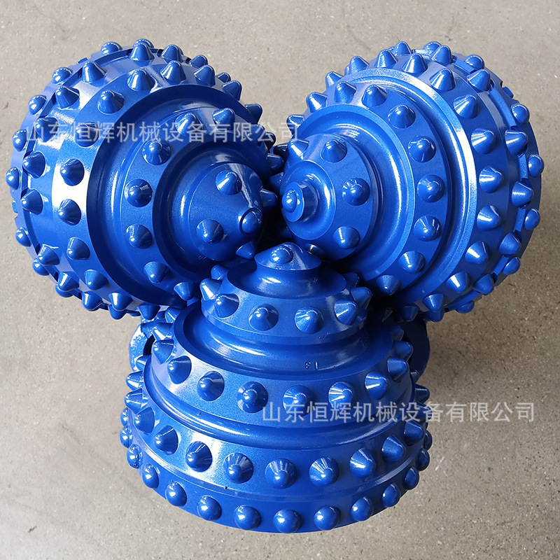 厂家三牙轮镶齿钻头 超硬质合金掌片钻头 非开挖水井石油钻井钻头