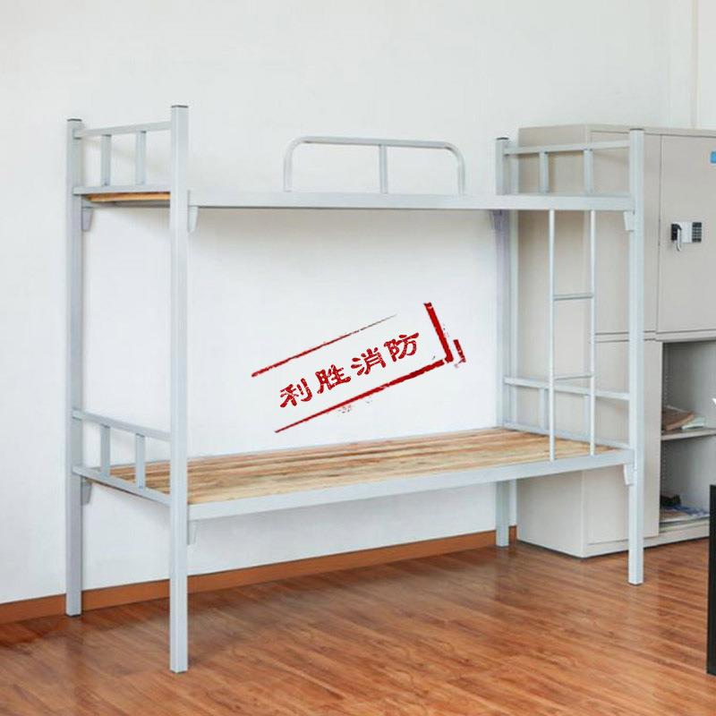 上下铺铁床员工宿舍高低铁床成人工地单人双层床学校学生铁艺床