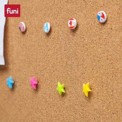 富尼U型软木板留言板照片墙幼儿园45X60cm公告栏宣传板图钉板学校