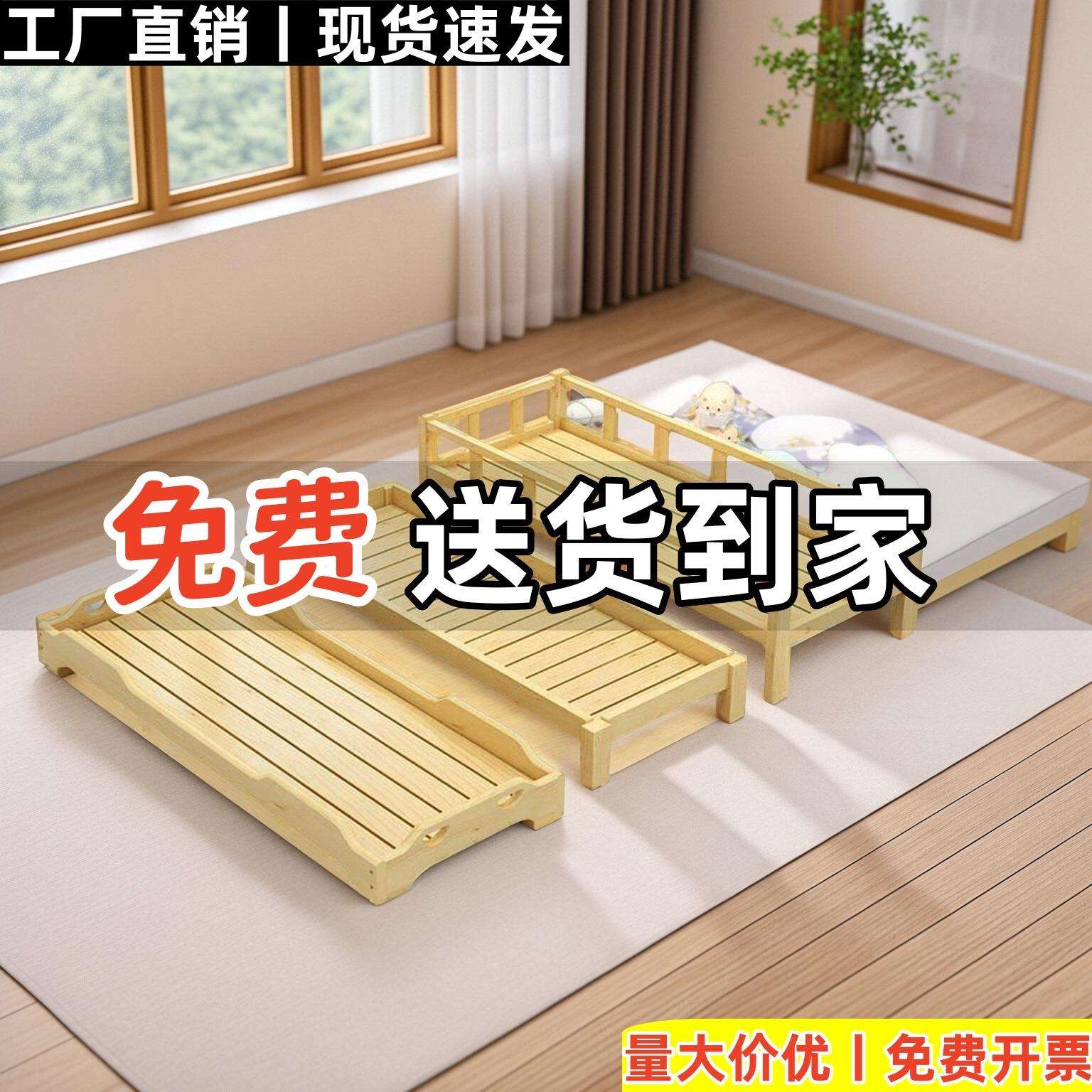 托管班午睡床实木幼儿园小学生午睡床小床儿童床幼儿园午休叠叠床