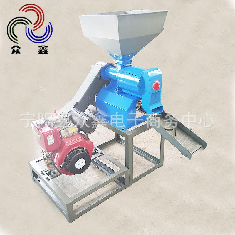 80型号碾米机沙克龙除尘装袋碾米机水稻谷子剥壳机