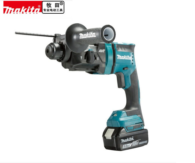 牧田MAKITA充电式吸尘电锤18V无刷三用减震冲击钻DHR182RHEPA集尘
