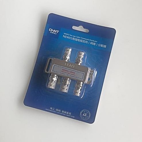 一分二新款支器四六 /电视三分闭路p分配器有线电视123 46分