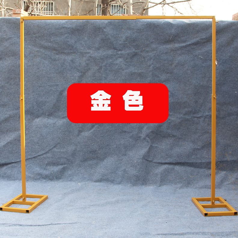 架KT板背景沙方管支撑架婚庆道具背景架伸缩杆镀锌户外背景幔升降