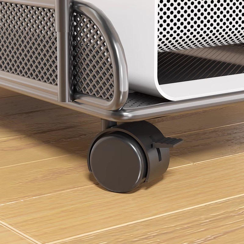 电脑主机托架带轮移动置物架多层收纳架台式机箱散热底座增高支架