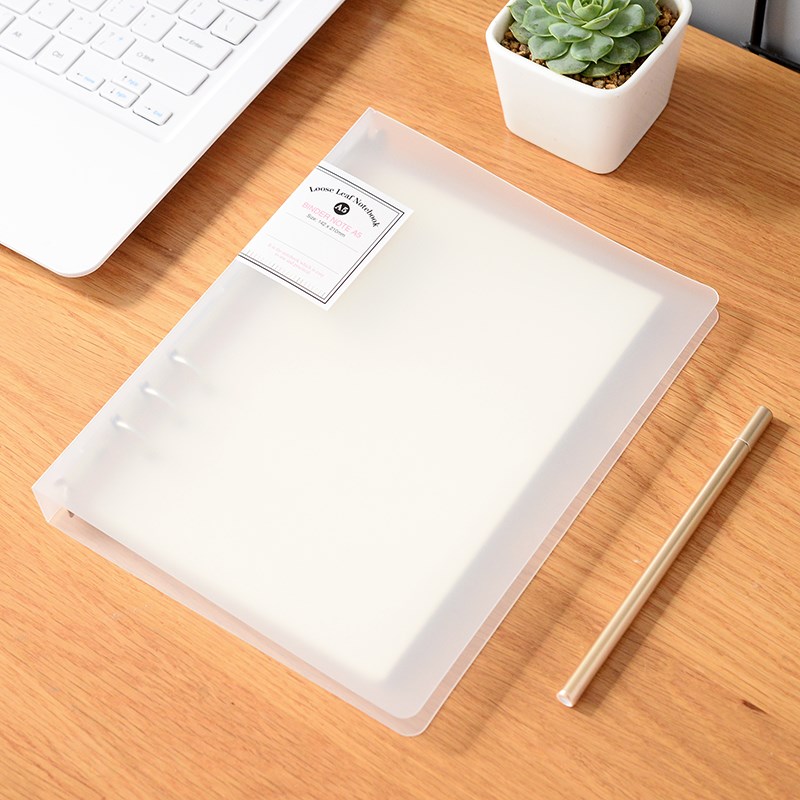 简约活页本a4b5a5活页夹9孔6孔外壳含J活页纸学生可拆卸笔记本文