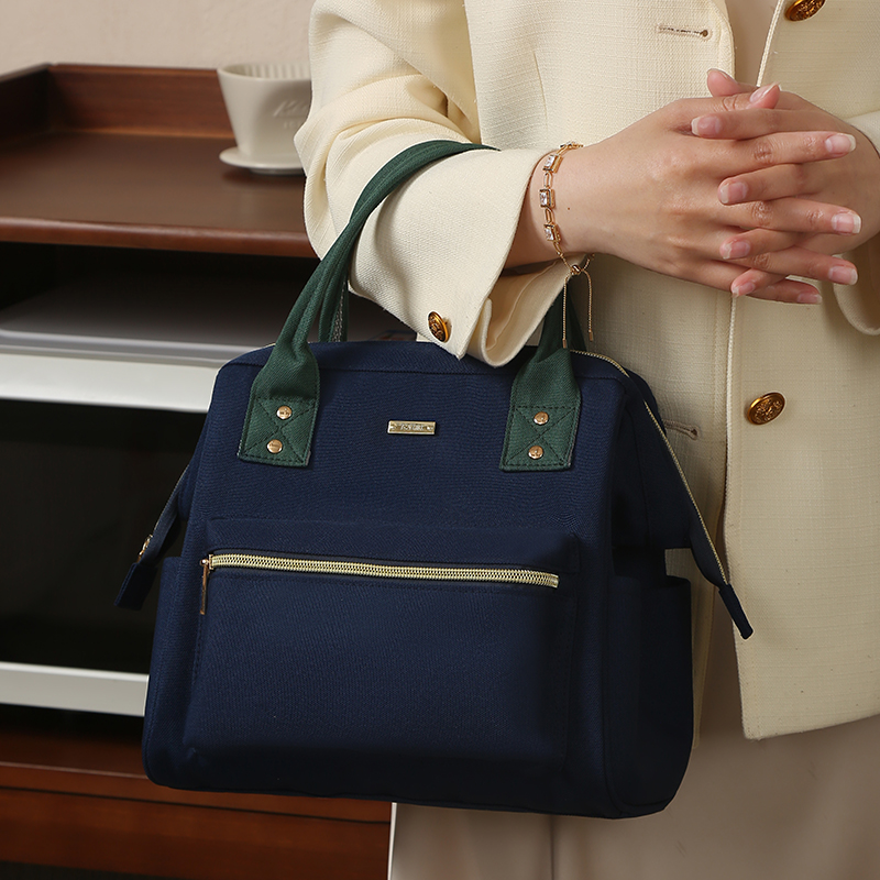 保温袋饭盒包手提袋帆布便当袋加厚铝箔学生午餐带饭包野餐便当包