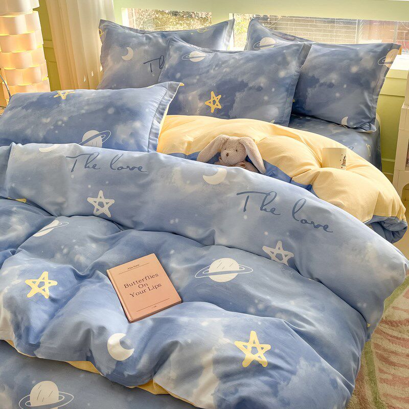 被套单件全纯棉被罩150x200x230单独180x220x240防跑2米x2米3南通