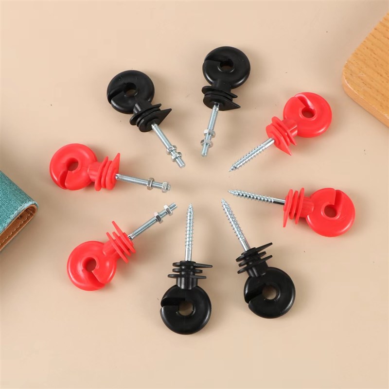 电子围栏绝缘子自攻型螺栓型绝缘扣养殖牧场电网系统加粗绝缘钉