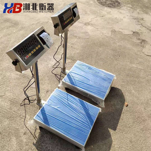不锈钢打印电子台秤TCS100kg高精度计重秤40x50cm全不锈钢电子秤