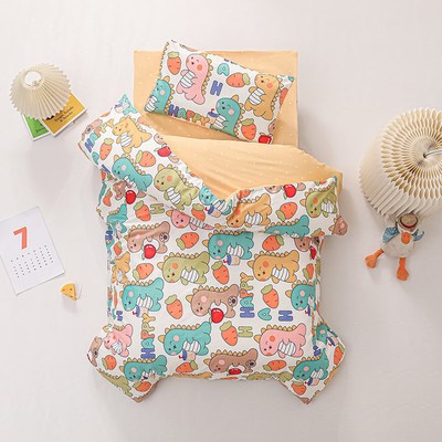 幼儿园被子三件套被套纯棉60支儿童六件套午睡被褥宝宝入园床品夏