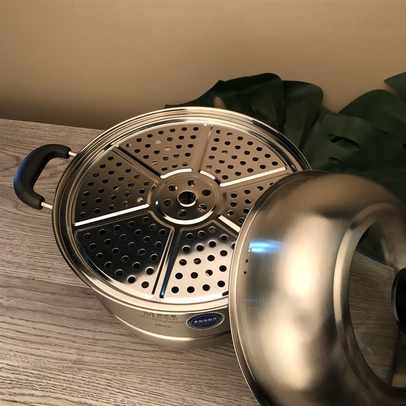 304不锈钢二层加厚汤锅双篦蒸锅家用蒸鱼馒头2层24/26/28/30