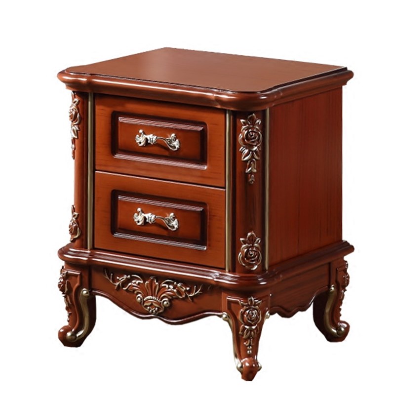 纯实木30\35\40\45\50cm美式欧式法式田园迷你小实木窄储物床头柜