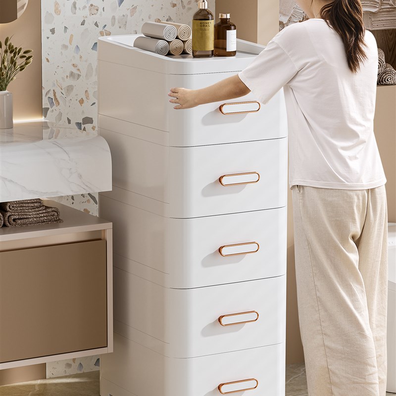 20/30cm夹缝收纳柜多层边柜厨房置物架卫生间缝隙床头柜储物柜子