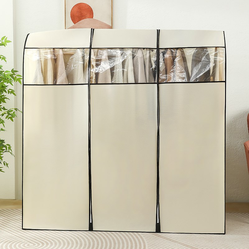 落地衣架防尘罩家用卧室简易透明全包晾挂衣帽架外遮灰尘盖布套子
