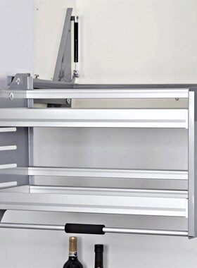 厨房拉栏吊柜升降拉篮900置物架800橱柜升降机锅碗蓝600下拉式篮