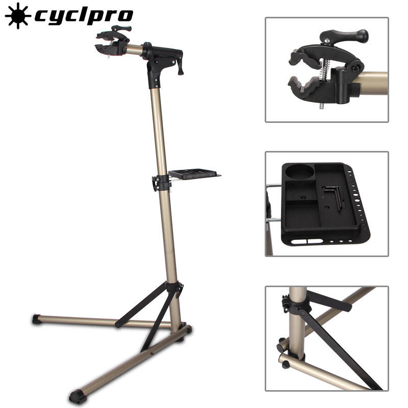 公路山地自行车调车架三角架维修架带维修盘展示架单车停车架