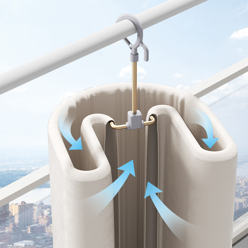 晒被子神器螺旋式晾衣架多功能阳台防风晒被单被罩晾被子衣架