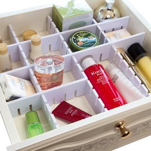 抽屉分隔板加高加厚大号塑料隔板分格收纳盒塑料分类整理格