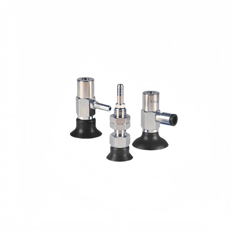 机械手单层扁平吸h盘SZQ2N-LA4-M3带安装支杆支架水平/垂直进气