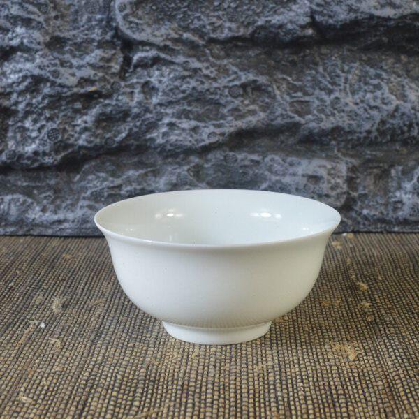 仿古瓷器 复古明永乐风格 甜白釉暗龙纹茶碗 饭碗 古董古玩摆件