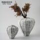 样板房酒店罐风陶瓷花瓶摆件侘寂复古陶瓷艺术花器做旧装 饰品民宿