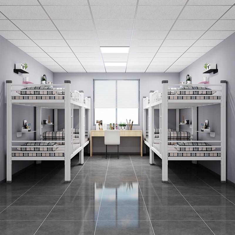 1.2m铁艺床双层上下铺学校1.2m双人学生公寓员工宿舍Y高低铁钢架