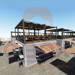 网红集市摆摊商铺 箱房改造集成房屋夜市奶茶店铺 商业街集装