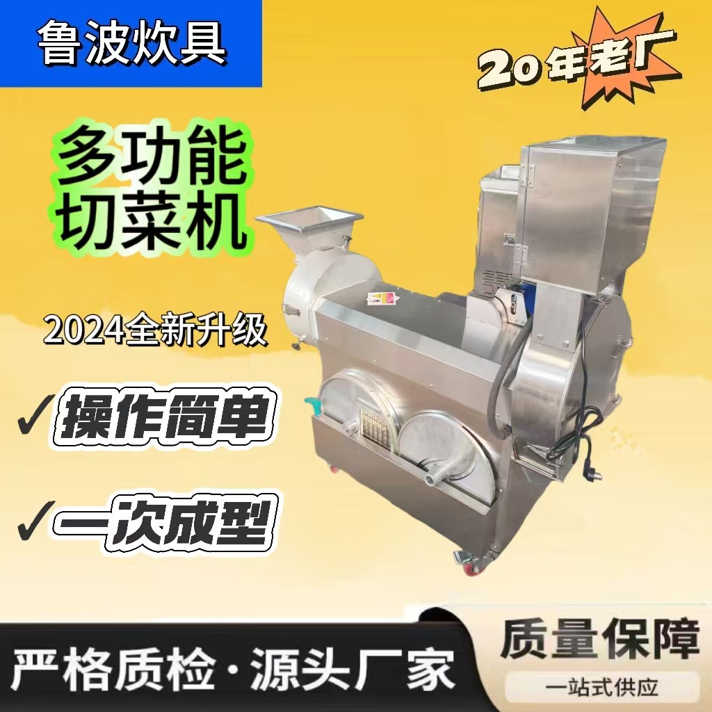 定制果蔬切菜机双头大型切丝切片切丁土豆 全自动果蔬切菜机