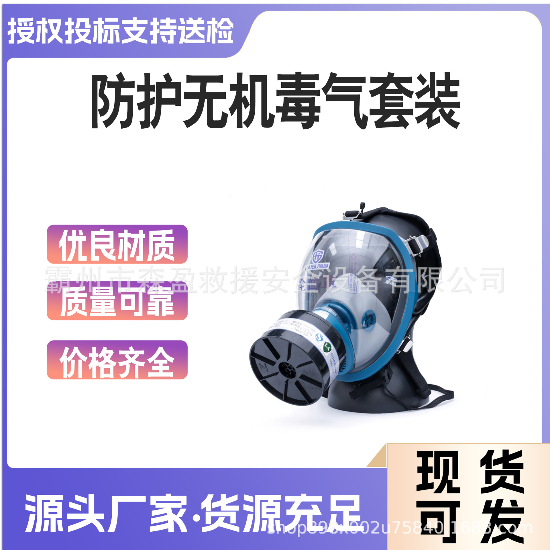 HG-800 P-B-2无机气体综合防护防毒面具防护无机毒气套装