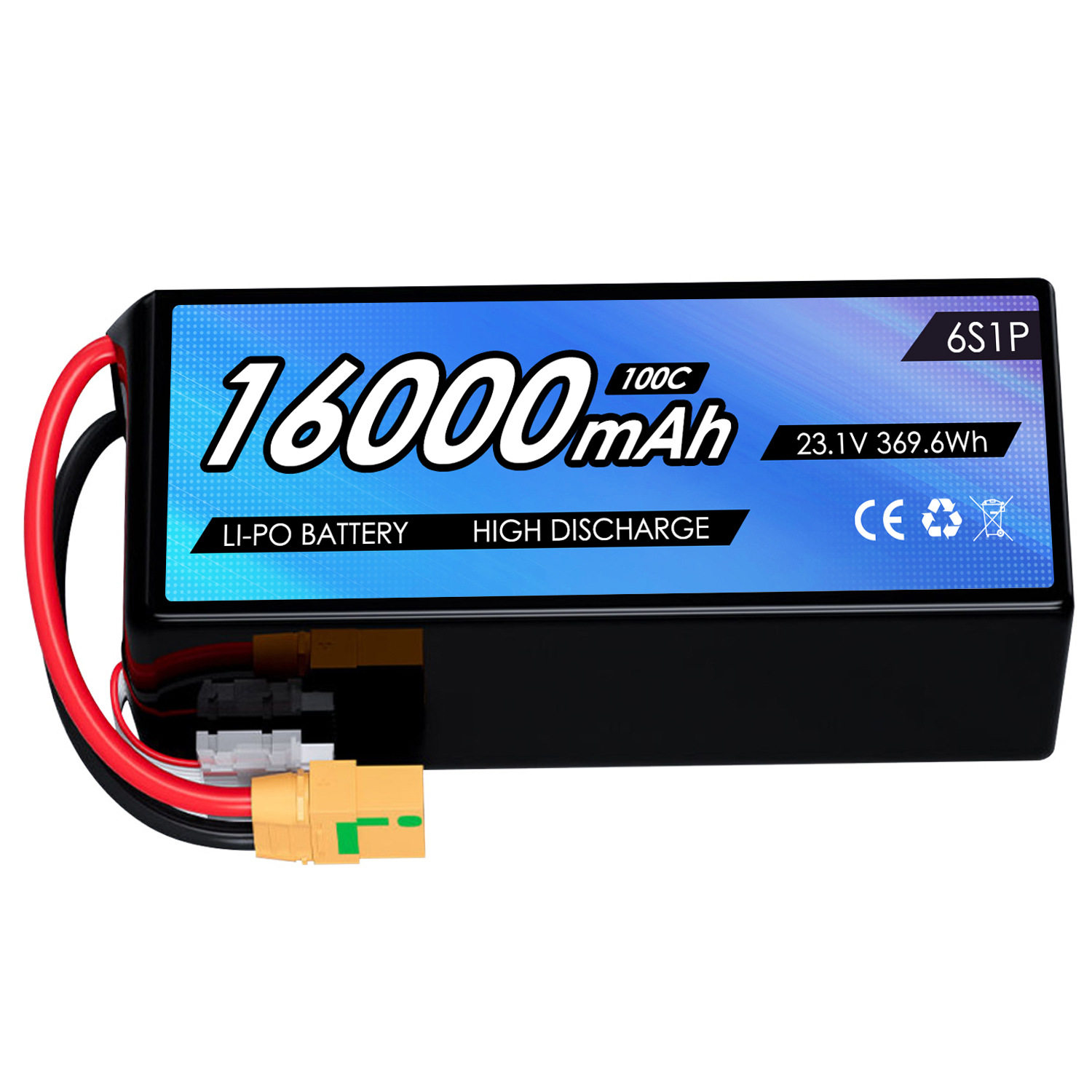 适用FPV无人机6S23.1V16000mAh100CTX90S高能量密度锂聚合电池