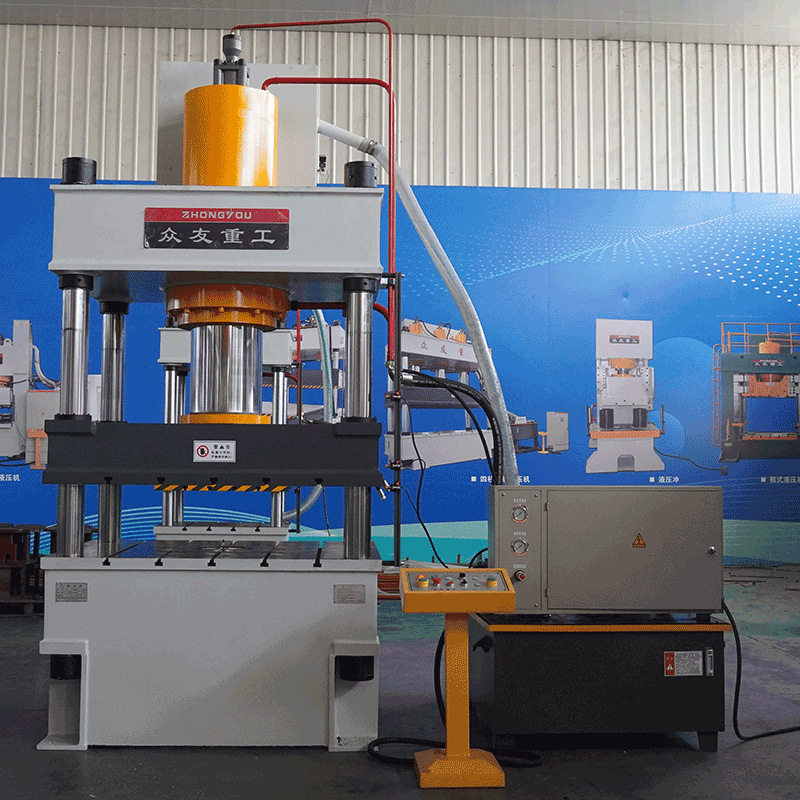 凯夫拉头盔液压机315T四柱油压机芳纶防弹头盔压力机复合材料压机