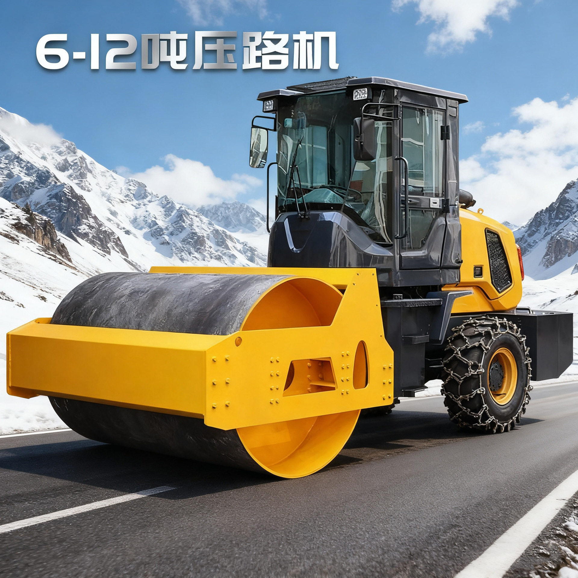 大型单钢轮压路机3吨6吨8吨10吨震动单钢轮自碾压土机沥青土方