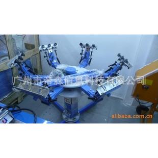 Printer Screen Manual 六色双轮转手动丝网印花机